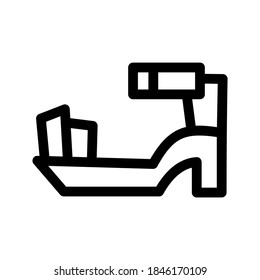 Sandal icon or logo isolated sign symbol vector illustration - high quality black style vector icons
