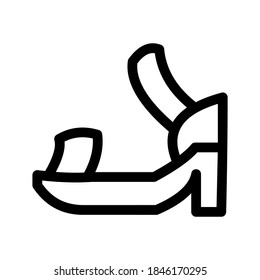 Sandal icon or logo isolated sign symbol vector illustration - high quality black style vector icons

