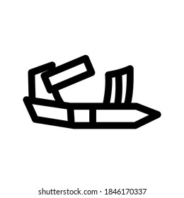 Sandal icon or logo isolated sign symbol vector illustration - high quality black style vector icons
