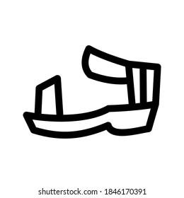 Sandal icon or logo isolated sign symbol vector illustration - high quality black style vector icons
