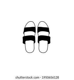 Sandal icon simple, object design, single art, vector illustration