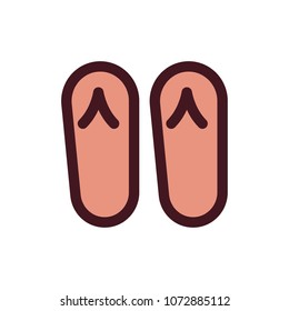 sandal icon vector