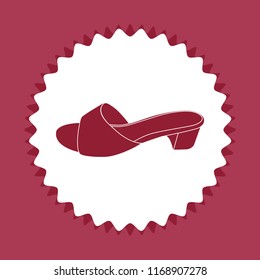 Sandal icon, vector design