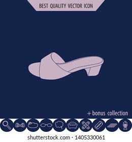 Sandal icon, vector design element