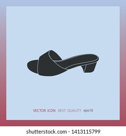 Sandal icon, vector design element