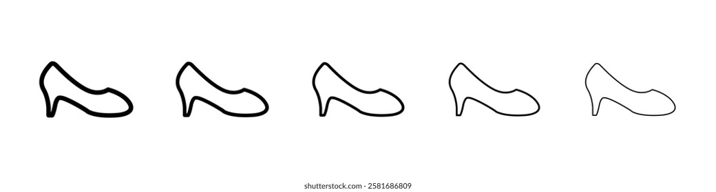 Sandal icon Vector logo sign