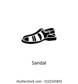 sandal icon in vector. logotype