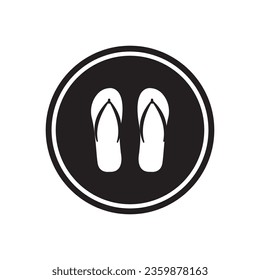 sandal icon vector template illustration logo design