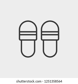 Sandal Modern Simple UI Vector Icon