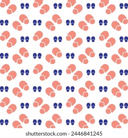 Sandal outstanding trendy multicolor repeating pattern vector illustration design