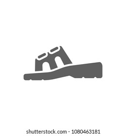Sandal shoe icon in trendy flat style isolated on white background. Symbol for your web site design, logo, app, UI. Vector illustration, EPS