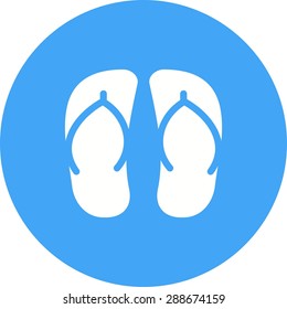 Sandal, shoes, design icon vector image. Can also be used for summer, recreation and fun. Suitable for use on mobile apps, web apps and print media.