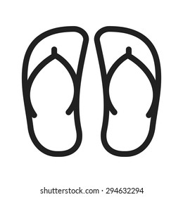 Sandal, shoes, design icon vector image. Can also be used for summer, recreation and fun. Suitable for use on mobile apps, web apps and print media.