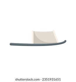 Sandal slippers icon flat vector. Woman slipper. Summer flop isolated