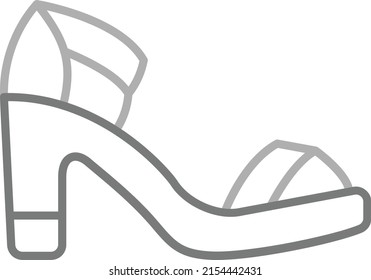 Sandal vector icon. Can be used for printing, mobile and web applications.