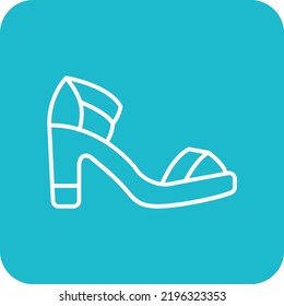 Sandal vector icon. Can be used for printing, mobile and web applications.