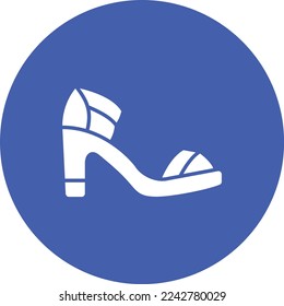 Sandal vector icon. Can be used for printing, mobile and web applications.