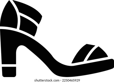 Sandal vector icon. Can be used for printing, mobile and web applications.