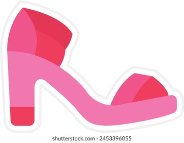 Sandal vector icon. Can be used for printing, mobile and web applications.