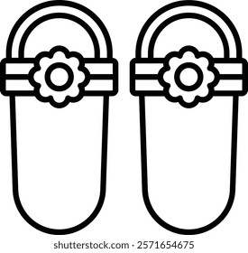 Sandal vector icon. Can be used for printing, mobile and web applications.