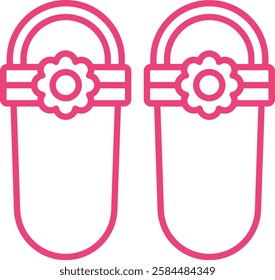 Sandal vector icon. Can be used for printing, mobile and web applications.