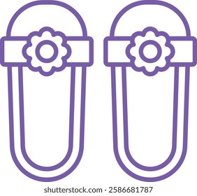 Sandal vector icon. Can be used for printing, mobile and web applications.