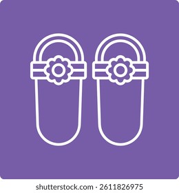 Sandal vector icon. Can be used for printing, mobile and web applications.