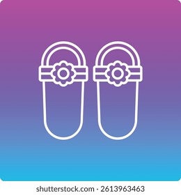 Sandal vector icon. Can be used for printing, mobile and web applications.