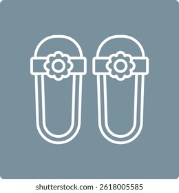 Sandal vector icon. Can be used for printing, mobile and web applications.