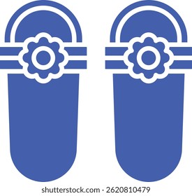 Sandal vector icon. Can be used for printing, mobile and web applications.