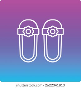 Sandal vector icon. Can be used for printing, mobile and web applications.