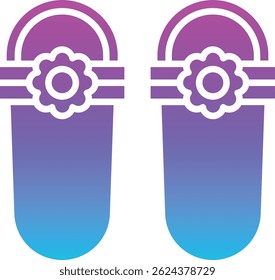 Sandal vector icon. Can be used for printing, mobile and web applications.