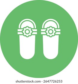 Sandal vector icon. Can be used for printing, mobile and web applications.