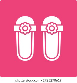 Icono de Vector de sandalia. Se puede utilizar para aplicaciones de impresión, móviles y de Web.