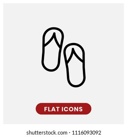 Sandal vector icon. Modern, simple flat vector illustration for web site or mobile app
