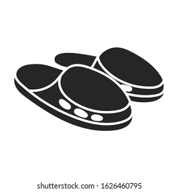 Sandal vector icon.Black vector icon isolated on white background sandal .