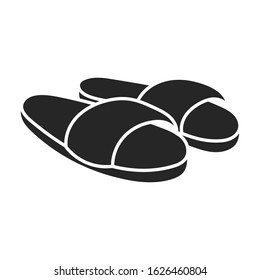 Sandal vector icon.Black vector icon isolated on white background sandal .