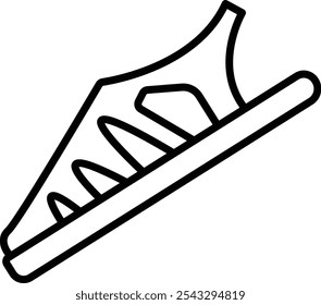 Sandal Vector Illustration Detailed Icon