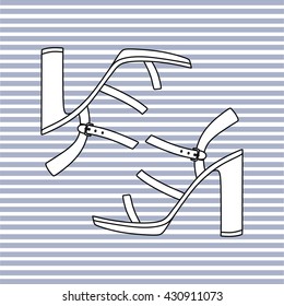 sandals with high heels