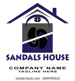 Material vectorial de diseño del logo de Sandhouse