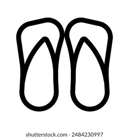 sandals icon design in filled and outlined style