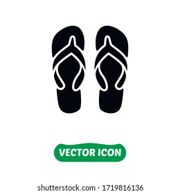 Sandals icon in different style vector illustration.