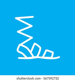 sandals icon illustration isolated vector sign symbol