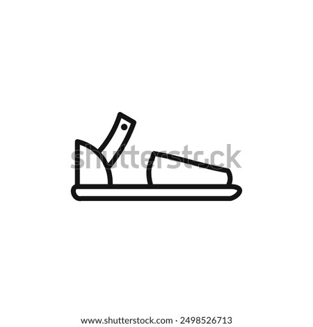 sandals icon isolated on white background