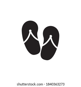 Sandals icon logo design vector template