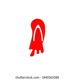 Sandals icon logo design vector template
