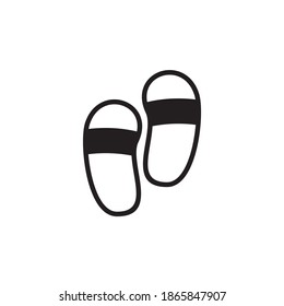 Sandals icon logo design vector template