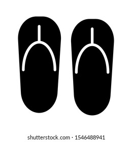 sandals icon on a white background