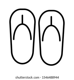 sandals icon on a white background