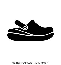 sandals icon solid vector design in trendy style